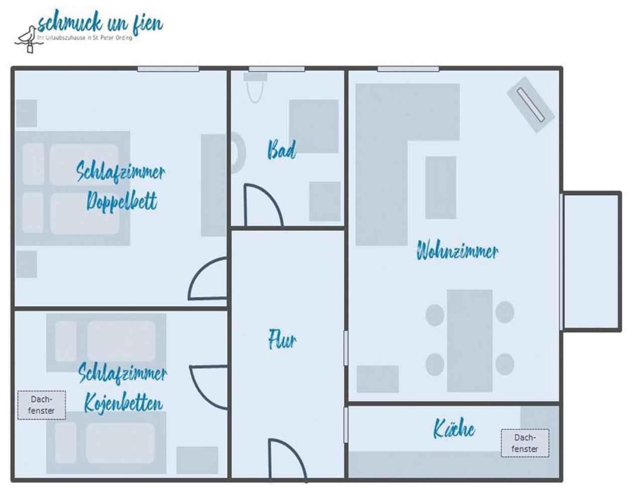Schmuck Un Fien - Gemuetliches Urlaubszuhause Mit 2 Schlafzimmern Im Wunderschoenen Ortsteil Dorf Fuer Familien- Freunde- Und Paarurlaub Apartamento Sankt Peter-Ording Exterior foto